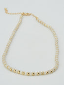 CN4386 CCB Bead Semi Precious Necklace - MiMi Wholesale