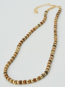 CN4386 CCB Bead Semi Precious Necklace - MiMi Wholesale