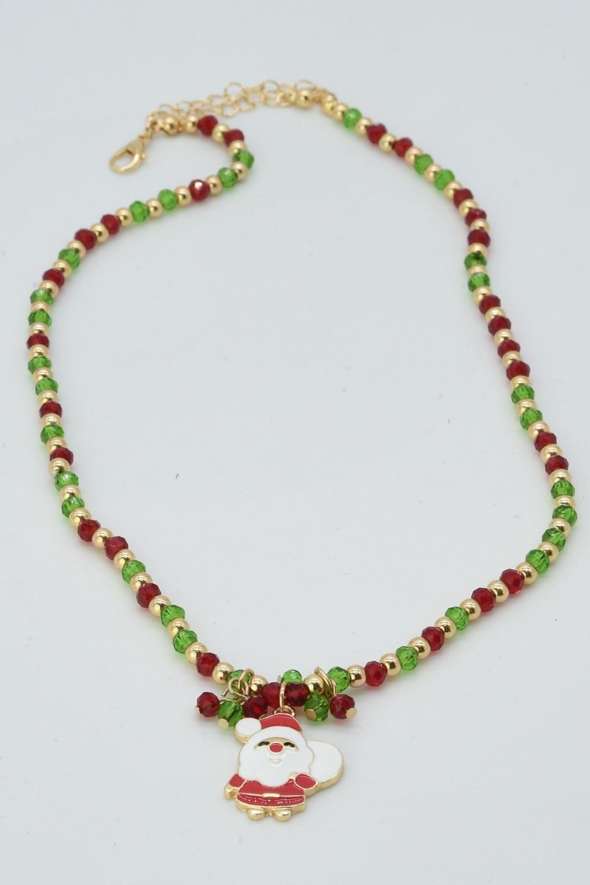 CN4388 Christmas Santa Pendant Necklace - MiMi Wholesale