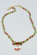 CN4388 Christmas Santa Pendant Necklace - MiMi Wholesale
