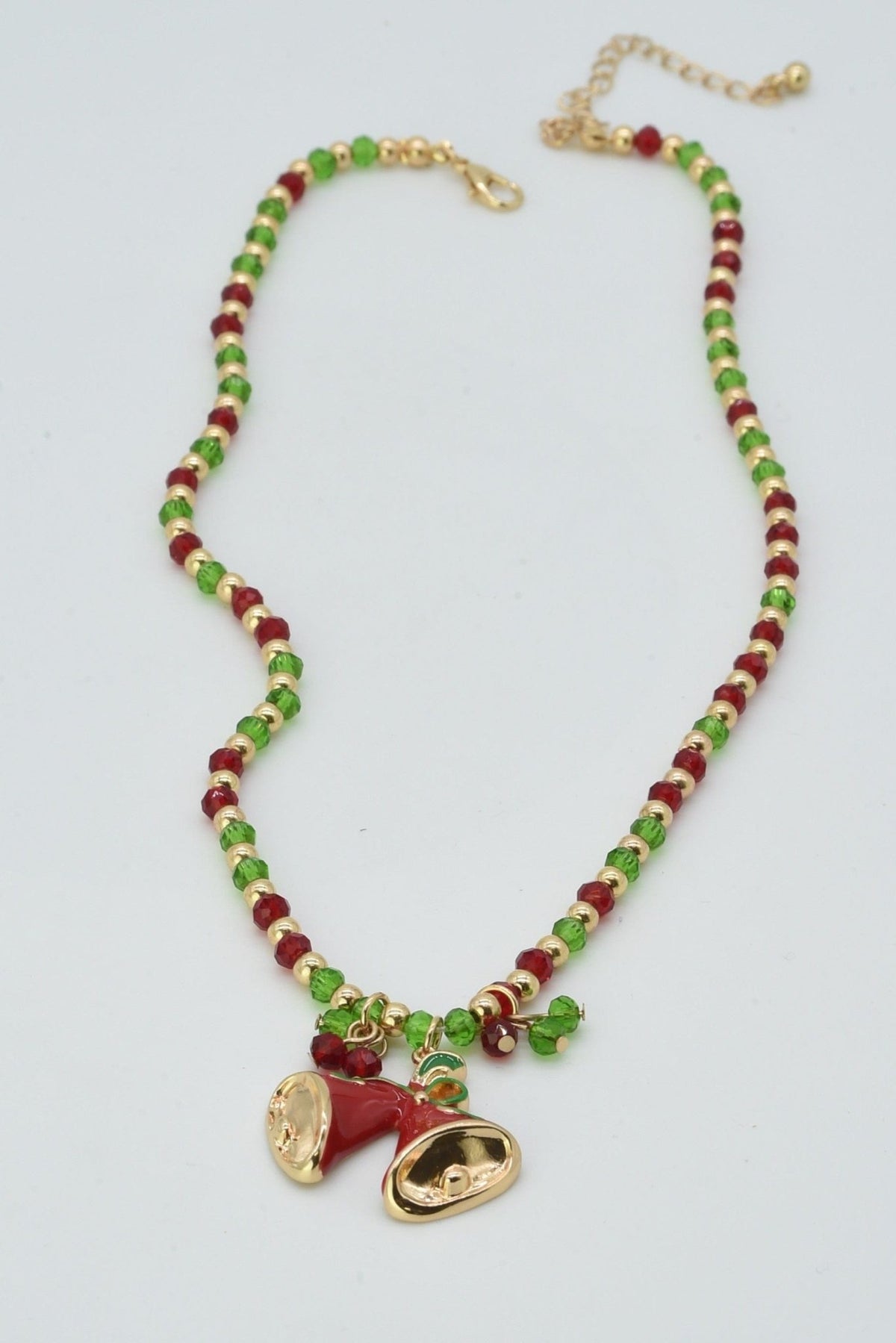 CN4389 Christmas Bell Pendant Necklace - MiMi Wholesale