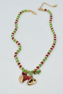 CN4389 Christmas Bell Pendant Necklace - MiMi Wholesale