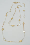 CN4395 2 Piece Shell Station Long Necklace - MiMi Wholesale