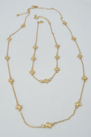 CN4398 Cross Station 2 Piece Long Necklace - MiMi Wholesale