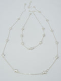 CN4398 Cross Station 2 Piece Long Necklace - MiMi Wholesale