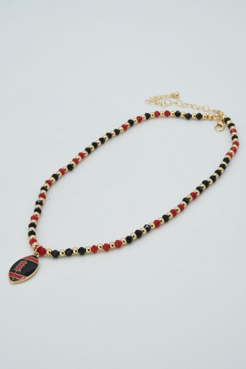 CN4399 Football Pendant Necklace - MiMi Wholesale
