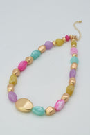 CN4409 Acrylic CCB Necklace - MiMi Wholesale
