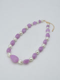 CN4410 Acrylic Pearl Bead Necklace - MiMi Wholesale