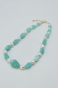 CN4410 Acrylic Pearl Bead Necklace - MiMi Wholesale