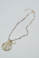 CN4416 Shell Pendant Necklace - MiMi Wholesale