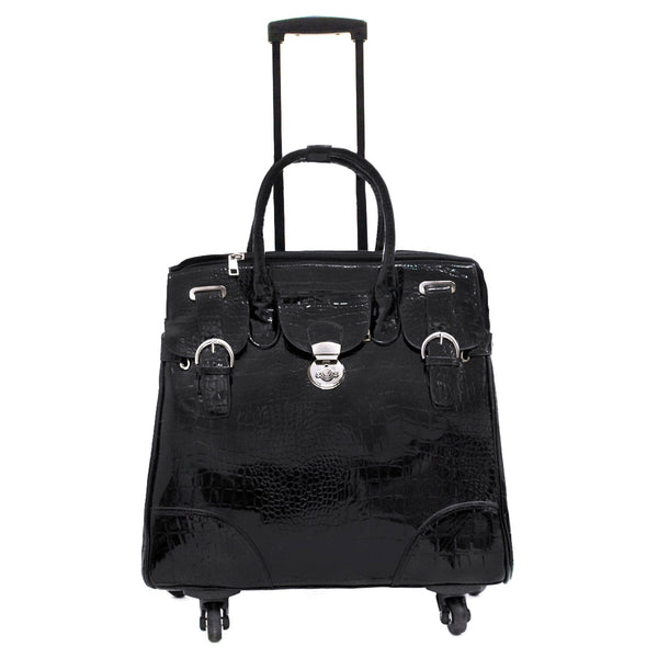 CT2668FW Croc Rolling Luggage Bag - MiMi Wholesale