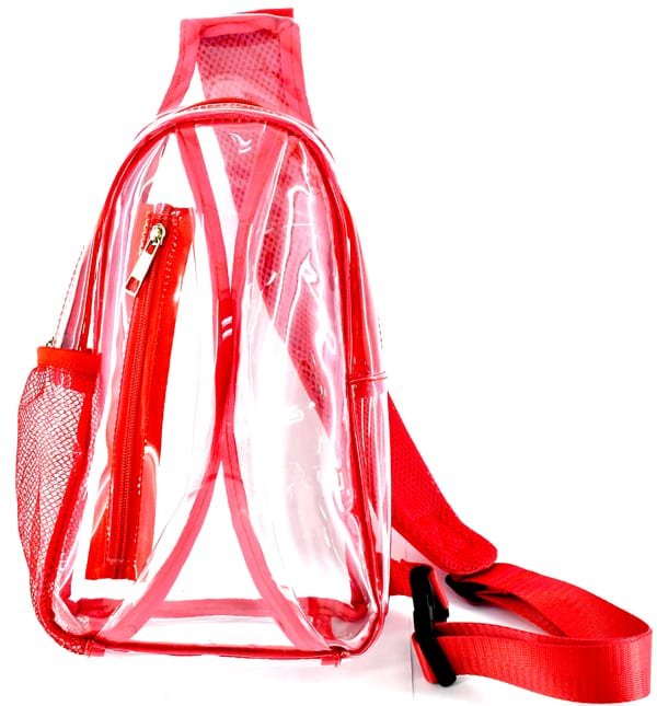 CW214 Tonya Clear Gameday Sling Bag - MiMi Wholesale