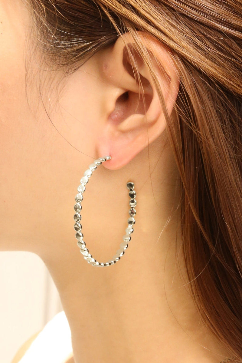 DJE310681 14K Mini Circle Link Hoop Earrings - MiMi Wholesale