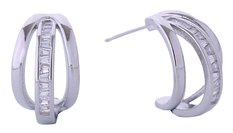 DJE310690 14K Daily Mixed Triple Hoop Earrings - MiMi Wholesale