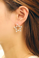 DJE310702 14K Open Star Post Earrings - MiMi Wholesale