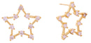 DJE310702 14K Open Star Post Earrings - MiMi Wholesale