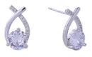 DJE310704 14K Mermaid Tail CZ Post Earrings - MiMi Wholesale