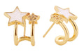 DJE310707 14K Shooting Star Post Earrings - MiMi Wholesale