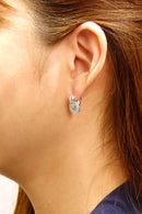 DJE310713 14K Circle Drop Pave CZ Earrings - MiMi Wholesale