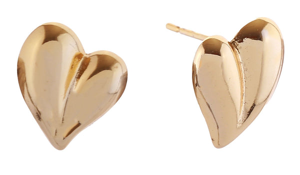 DJE310801 14K Eternal Heart Post Earrings - MiMi Wholesale