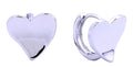 DJE310805 14K Crushed Heart Post Earrings - MiMi Wholesale