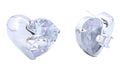 DJE310807 14K Mystic Heart Pave CZ Post Earrings - MiMi Wholesale