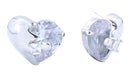 DJE310807 14K Mystic Heart Pave CZ Post Earrings - MiMi Wholesale