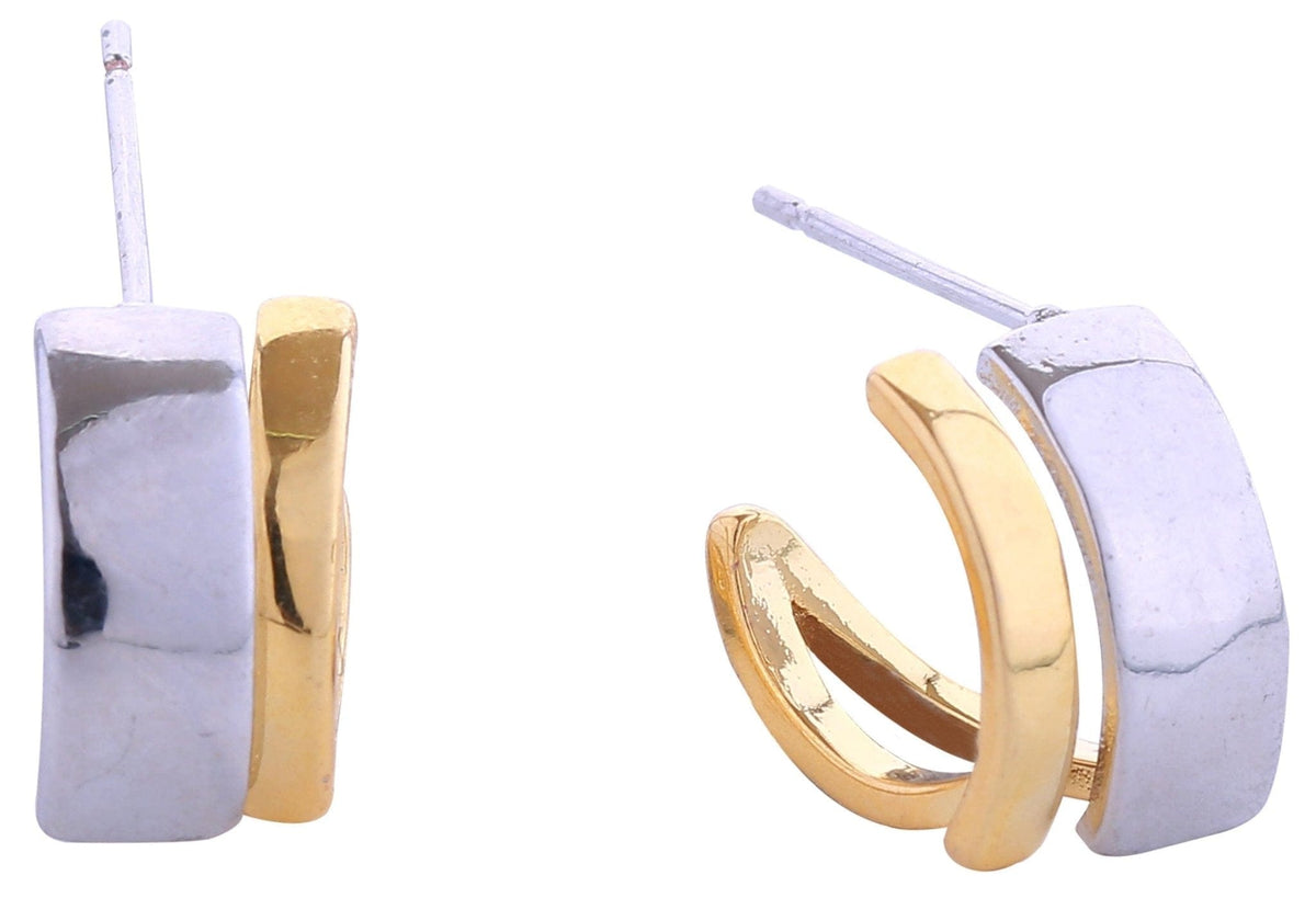 DJE310865 14K Mix Match Hoop Post Earrings - MiMi Wholesale