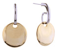 DJE310878 14K Flat Disk Dangle Post Earrings - MiMi Wholesale