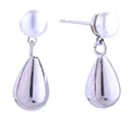 DJE310889 14K Teardrop Pearl Post Earrings - MiMi Wholesale