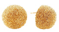 DJE310920 14K Grain Texture Ball Post Earrings - MiMi Wholesale