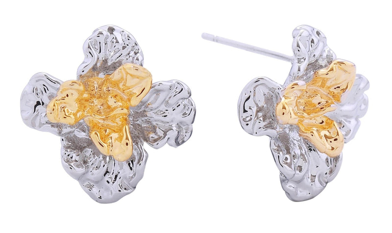 DJE310922 14K Magnolia Post Earrings - MiMi Wholesale