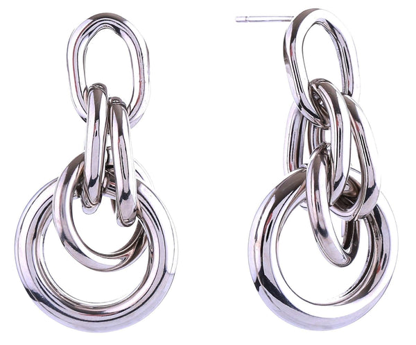 DJE310928 14K Double Door Knocker Post Earrings - MiMi Wholesale