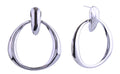 DJE310940 14K Round Link Post Earrings - MiMi Wholesale