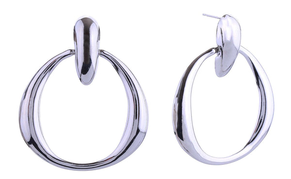 DJE310940 14K Round Link Post Earrings - MiMi Wholesale