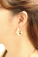 DJE310980 14K Thin Resin Post Earrings - MiMi Wholesale