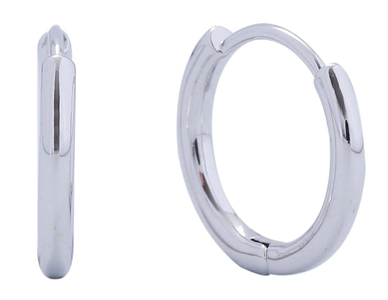 DJE311057 14K Mini Thin Huggie Hoop Earrings - MiMi Wholesale