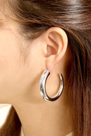 DJE311197 14K Dipped Classic Hoop Post Earrings - MiMi Wholesale