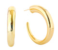 DJE311197 14K Dipped Classic Hoop Post Earrings - MiMi Wholesale