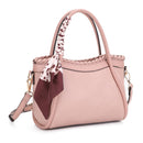 EE85214 - 1 Whipstitch Tote Bag/Crossbody With Scarf - MiMi Wholesale