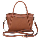 EE85214 - 1 Whipstitch Tote Bag/Crossbody With Scarf - MiMi Wholesale