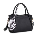 EE85214 - 1 Whipstitch Tote Bag/Crossbody With Scarf - MiMi Wholesale