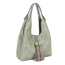 EE85228 Kai Three compartments Hobo with Tassel - MiMi Wholesale