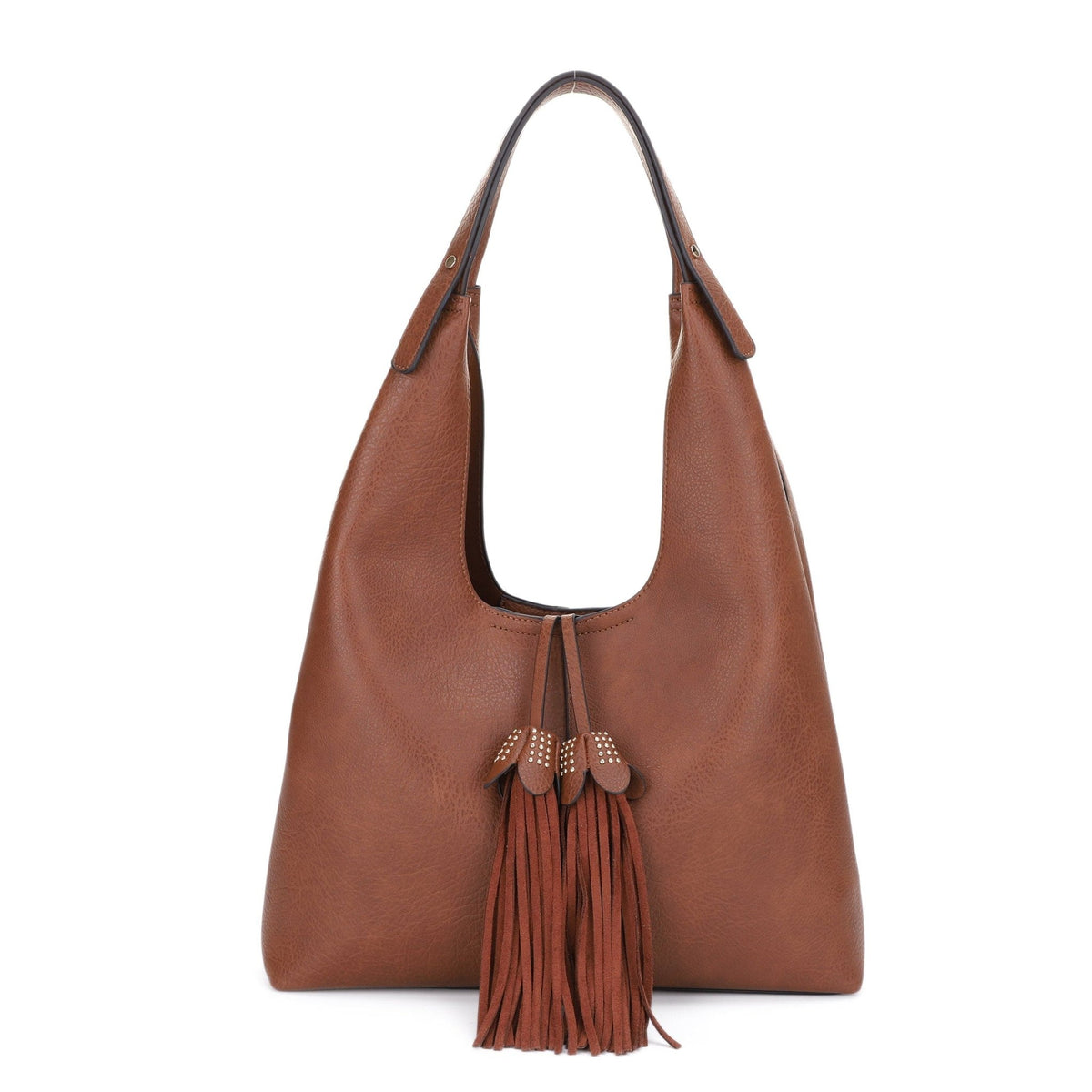 EE85228 Kai Three compartments Hobo with Tassel - MiMi Wholesale