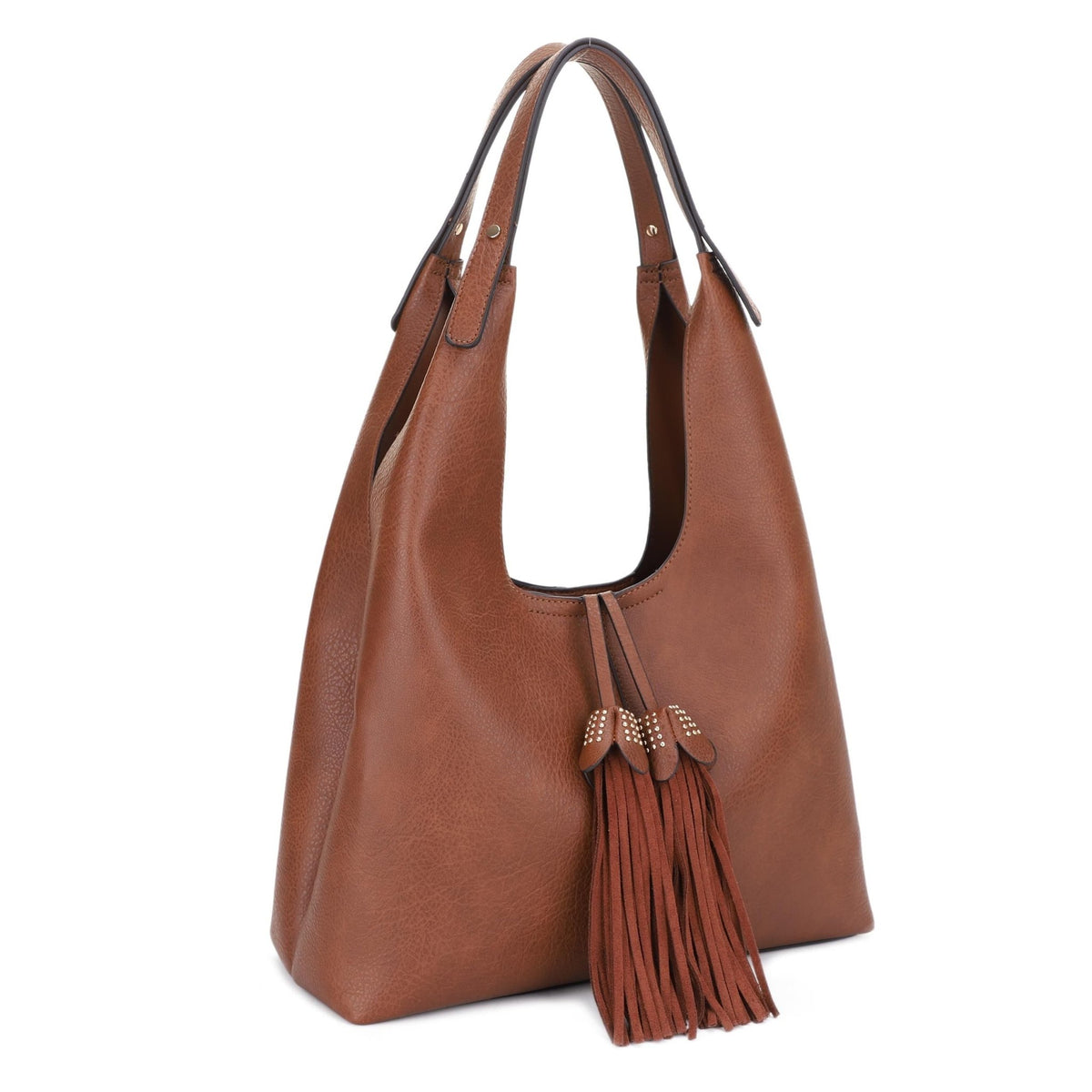 EE85228 Kai Three compartments Hobo with Tassel - MiMi Wholesale