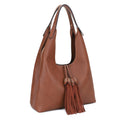 EE85228 Kai Three compartments Hobo with Tassel - MiMi Wholesale