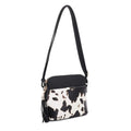 EE95314CX Cow Print Dome Crossbody Bag - MiMi Wholesale