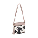 EE95314CX Cow Print Dome Crossbody Bag - MiMi Wholesale