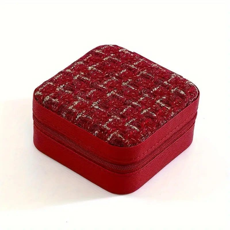 EG10301 Tweed Jewelry Box - MiMi Wholesale