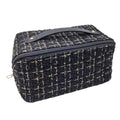 EG10304 Tweed Zip Around Cosmetic Pouch - MiMi Wholesale